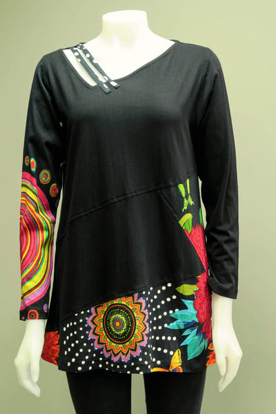 Printed Cotton Patch Tunic 