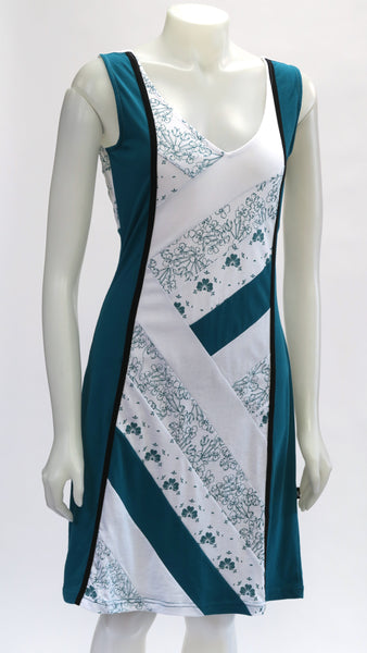 Organic Printed Patch Sleeveless Dress Dress