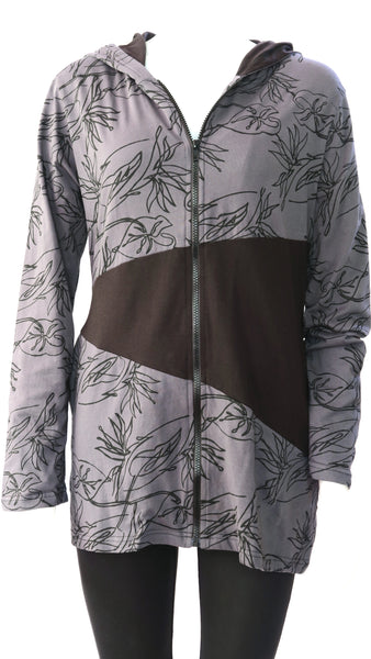 Organic Cotton Strelizia Panelled Hoody Jacket