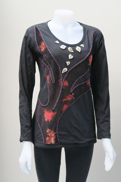 Tie-Dye Velvet Tree Top