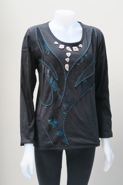 Tie-Dye Velvet Tree Top