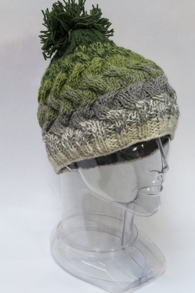 Pompom Cable Hat