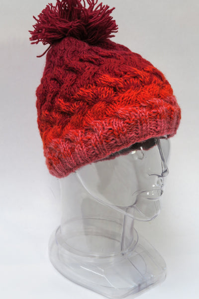 Pompom Cable Hat