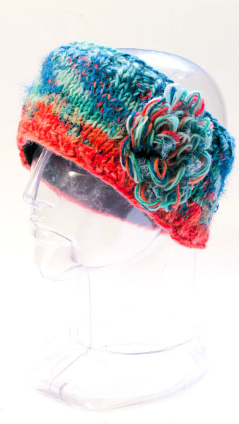 Sari Wool Flower Headband