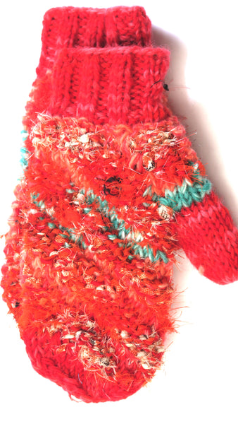 Cable Coiled Mitts