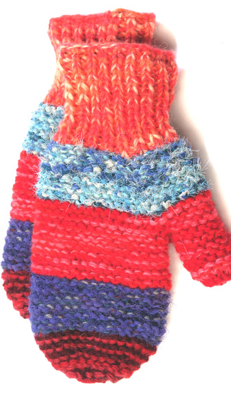 Multi Col. Mitts