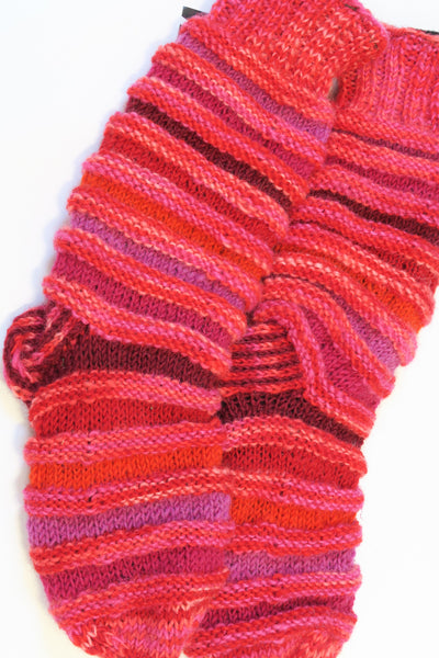 Single Ply Reverse Knit Long Sock
