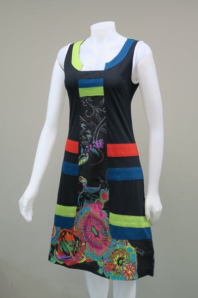 Sleeveless Panelled Cambric Sinker Dress