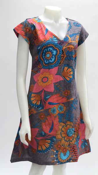 Cotton Sinker / Cambric Floral C/S Dress