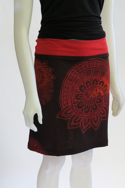 Tone on Tone Printed Skirt