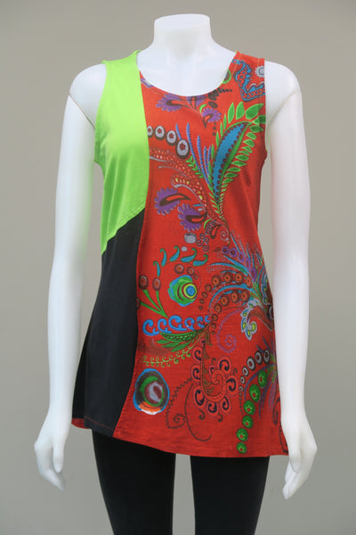 Wave Panel s/less Tank Top