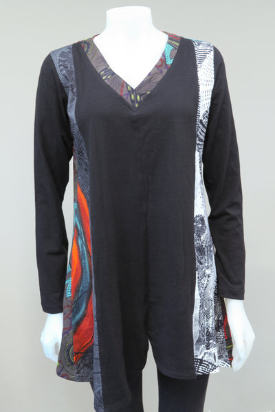 V-Neck Mandala Tunic