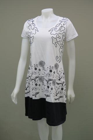 Printed Aari Embroidered Dress
