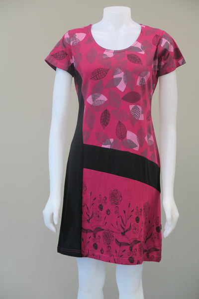 Leaf Print  c/s Dress