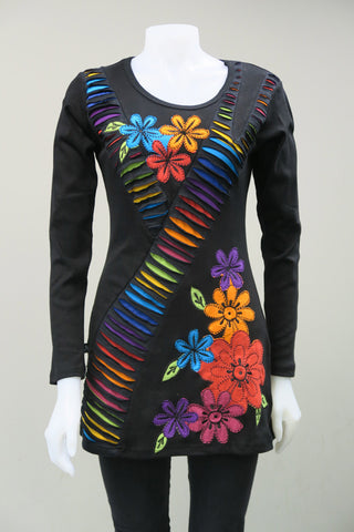 Rainbow Cut Flower Tunic