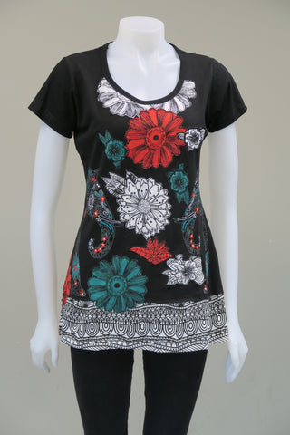 Animal Flower c/s Tops