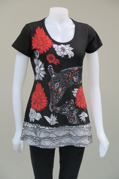 Animal Flower c/s Tops