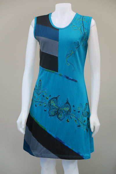 Emb. Butterfly Sleeveless Dress