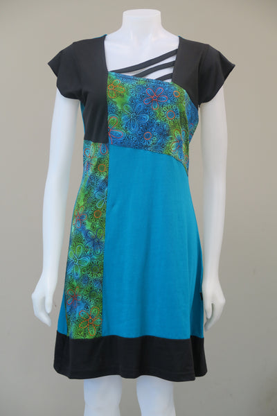 Emb. Flower Sleeved Dress