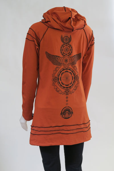 RJ-J20112-RU Cotton Overlock Hoodie Jacket