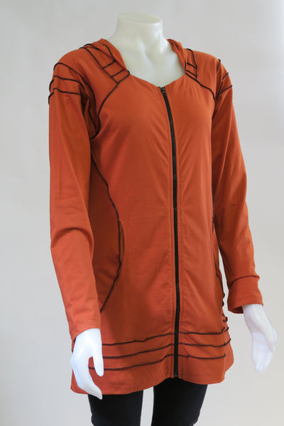 Cotton Overlock Hoodie Jacket