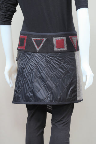 RJ-SK8813-BK - Blazer Parachute Belt Skirt