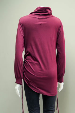 RJ-T1953-MA - Emb Neck Drawstring Tunic