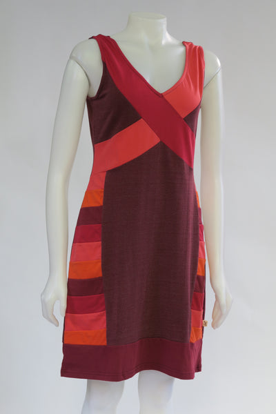 Org Cotton/Jaquard Patch S/L Dress