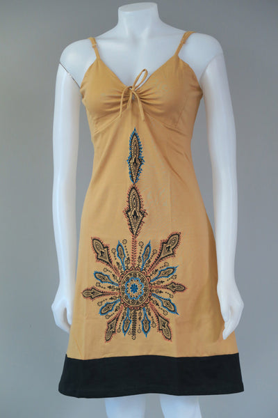 Emb. Printer Sinker Strappy Dress
