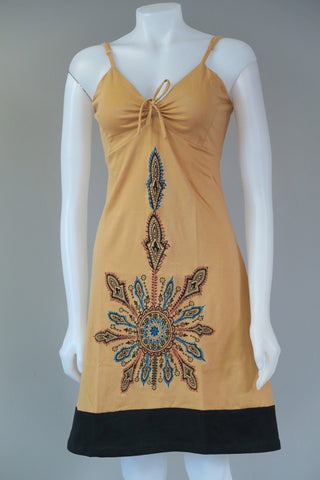 Emb. Printer Sinker Strappy Dress