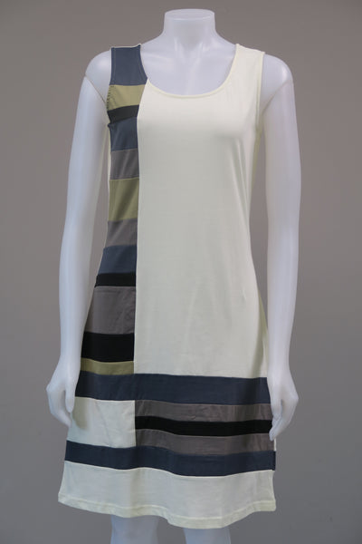 Organic Cotton Panelled s/less dress