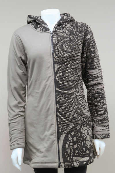 Printed Cut Fleece Jacket