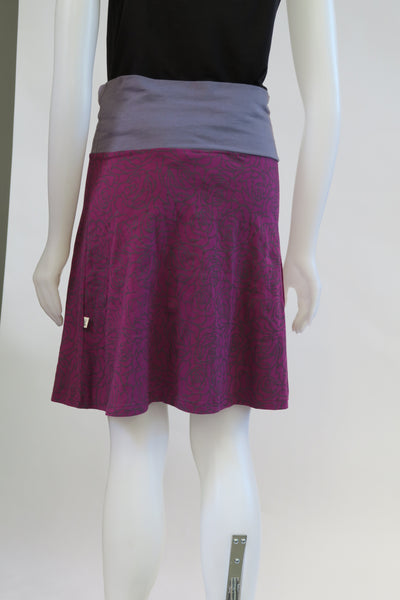 TT-SK20316-MG Org Cotton Emb Rose Skirt