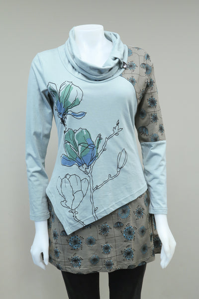 TT-T1880-AQ - Organic Cotton Magnolia Tunic