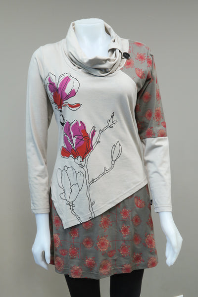 TT-T1880-LGR - Organic Cotton Magnolia Tunic