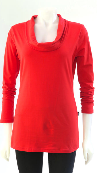 TT-T22325-RD Organic Cotton Recycled Polyester Long Sleeve Top
