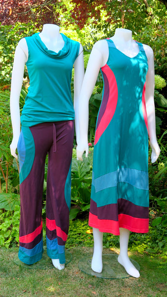TT-D22301-PE Organic Cotton Long Panelled Dress