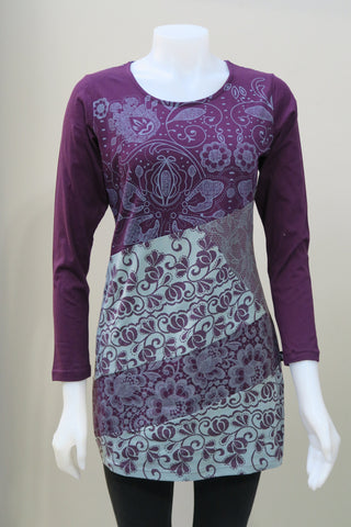 Organic Cotton Lace printed Tunic