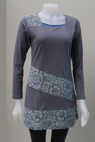 Organic Cotton Emb.Patch Tunic