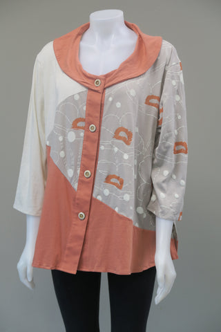 Organic Cotton  Patch Tissue Top