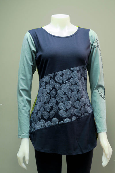 Org. Lycra Leaf Print Top