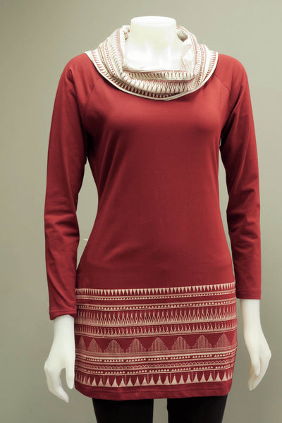 Org. Lycra High Neck Tunic