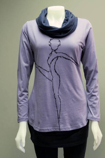 Org. Cotton Lycra Ballerina Overlay Tunic