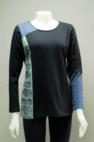 Fleece Lycra Patch Top