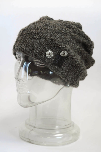 Single Ply Button Wool Hat
