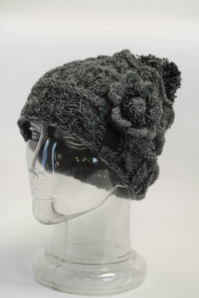 Flower Wool Hat
