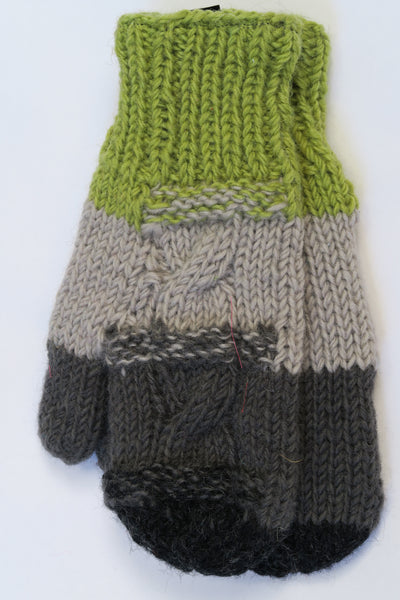 4 Colour Cable Mitts